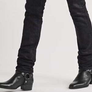 Saint Laurent Men's Wyatt Harness Black Book Size 43.5 / Made in Italy!